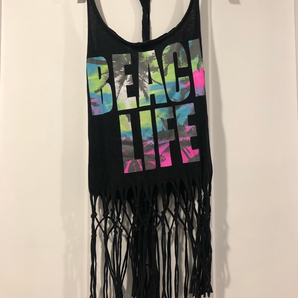 Black tank top